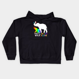 Elephant Autism Acceptance Kids Hoodie